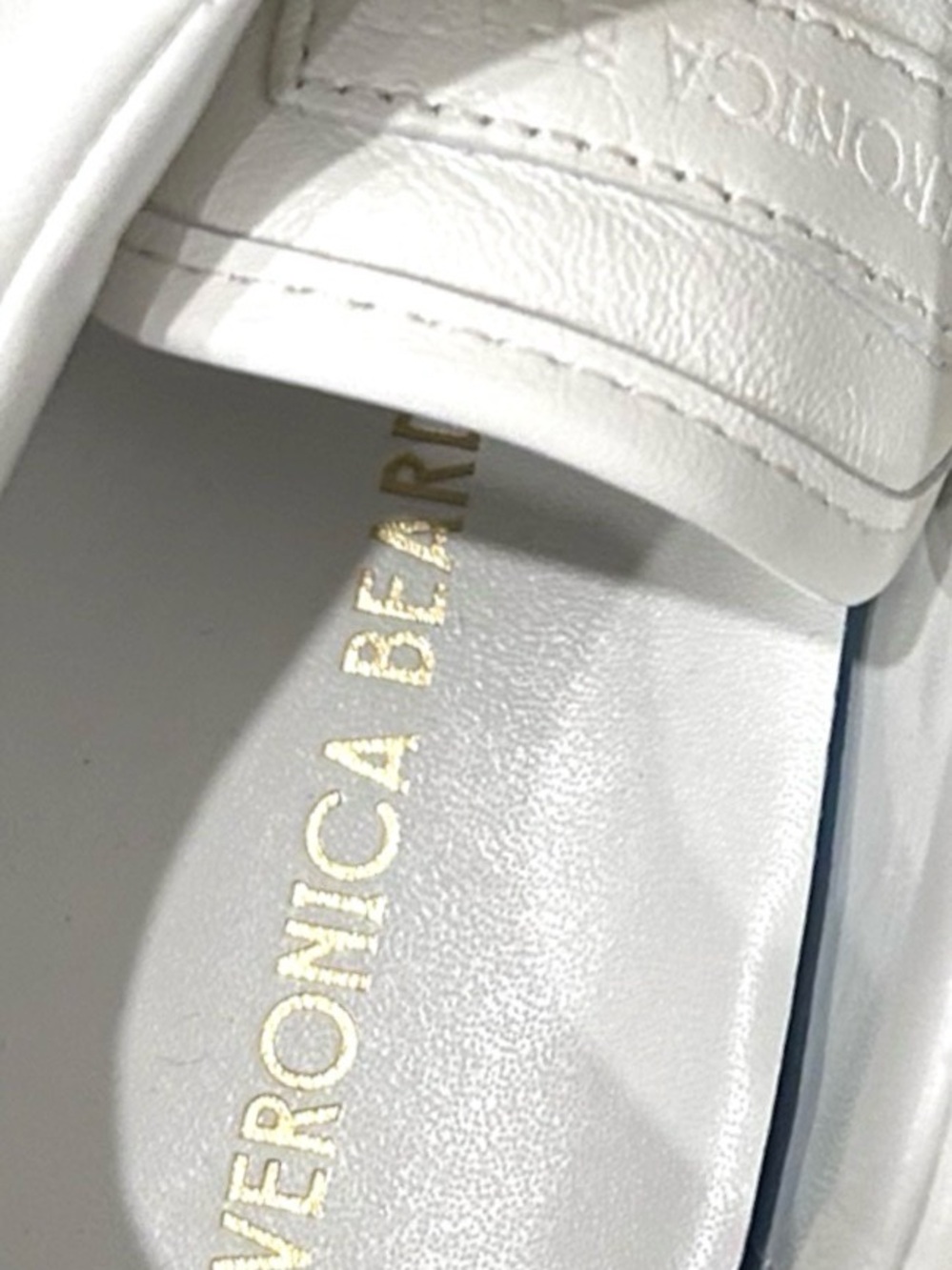 Veronica Beard Valentina sneakers white and black with coconut suede Size 6.5M - Picture 8 of 9